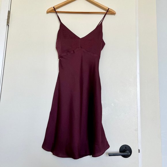 A&F Satin Slip Mini Dress - Picture 2 of 6